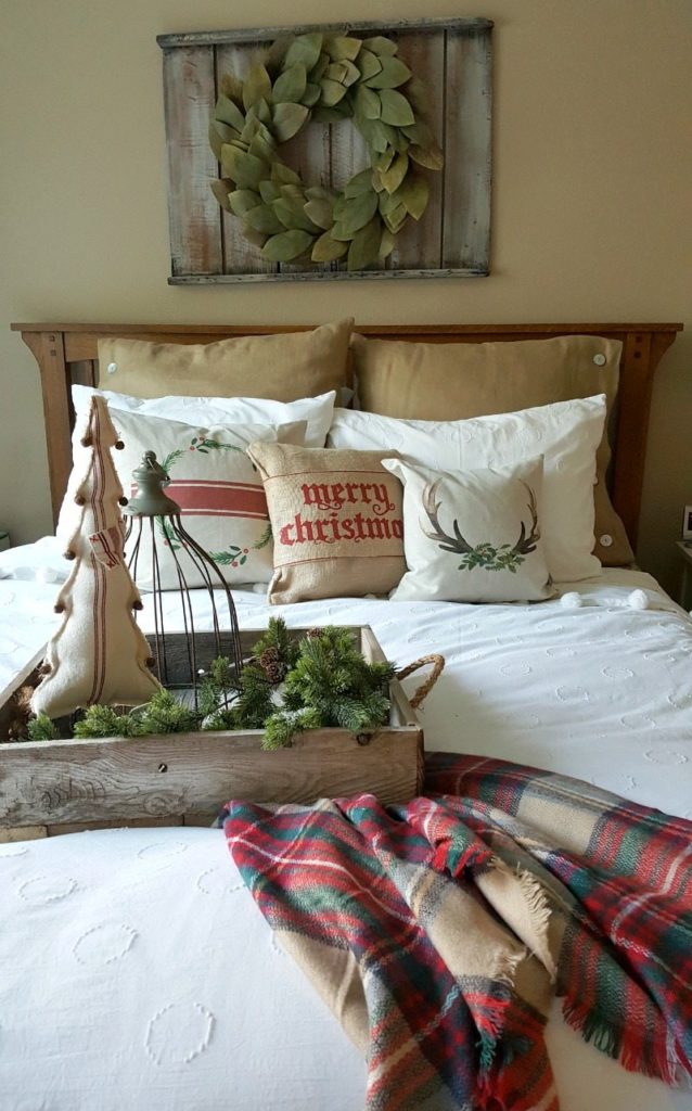 welcoming guest bedroom is cozy and casual