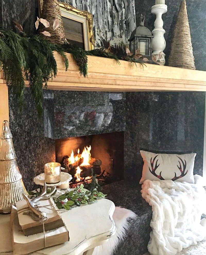 cozy warm inviting fireplace