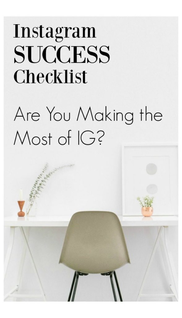 Instagram checklist for success
