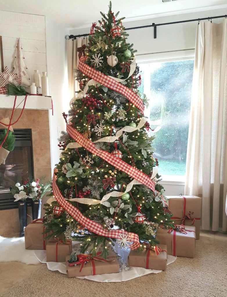 Inspired Christmas decor tree view
