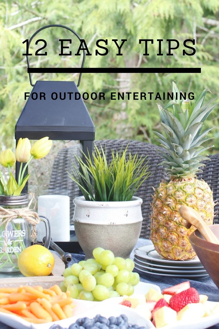 12 Easy Inexpensive Tips For Outdoor Entertaining Tips For Outdoor Entertaining