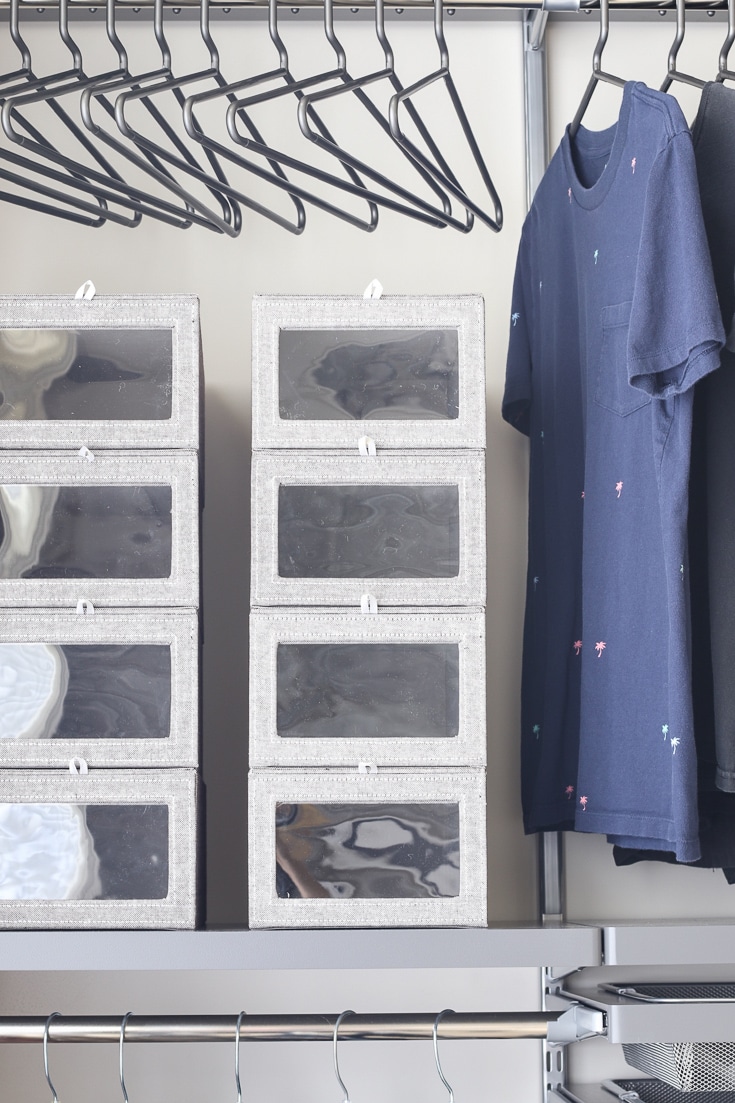Storage solution organizes clothes shoes and accessories
