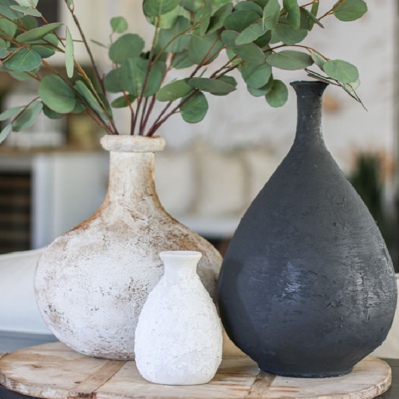 Pottery Ideas: Get the Look of Pottery Barn Aged Stone Vases for Less